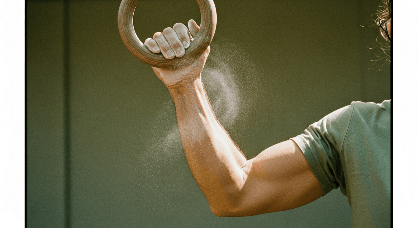 Abstract warm-gold translucent molecular structure suggesting a 29-amino-acid peptide chain, softly illuminated