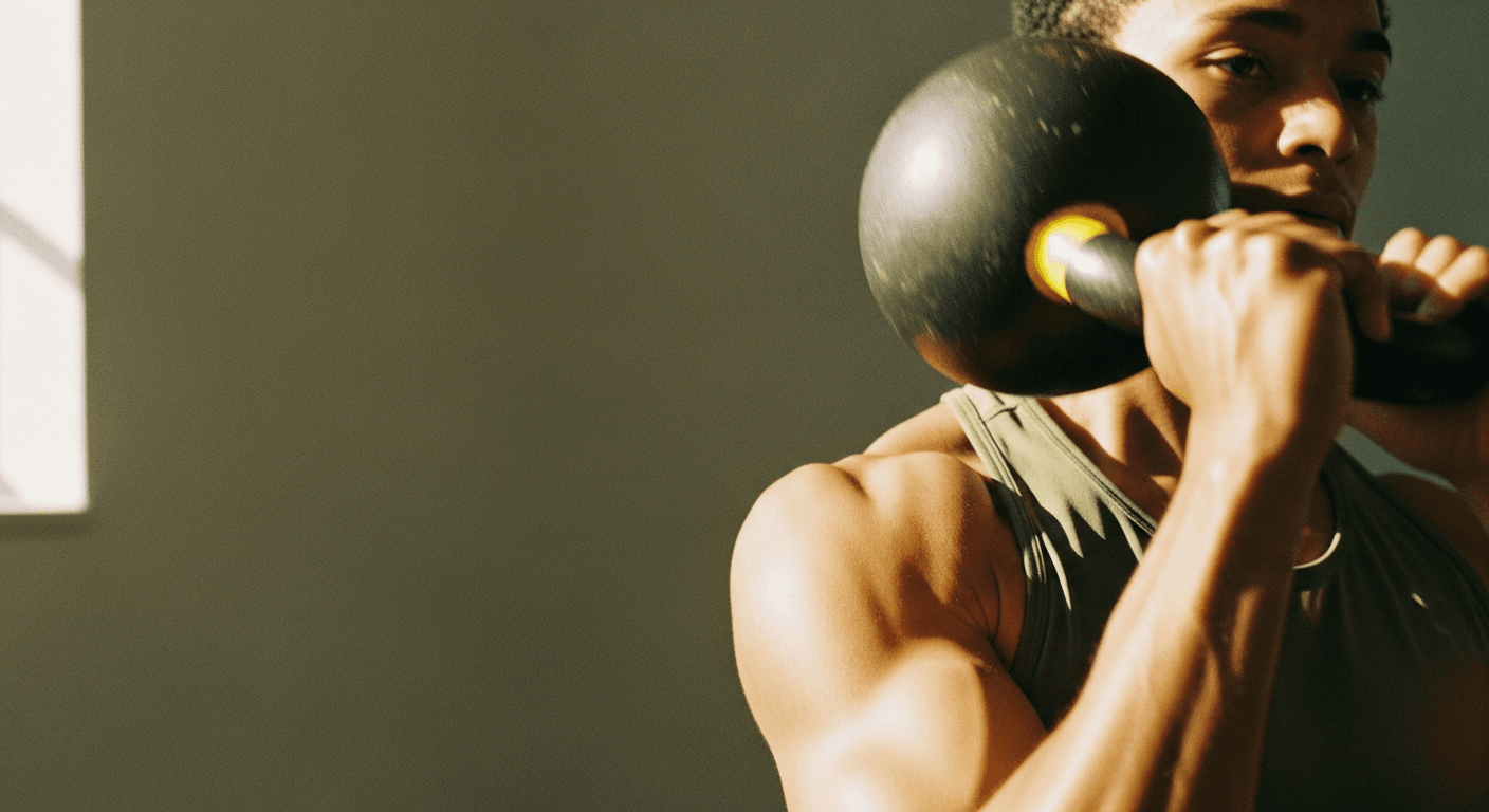Abstract amber-orange translucent hexapeptide structure, geometric and sharp against a warm dark background